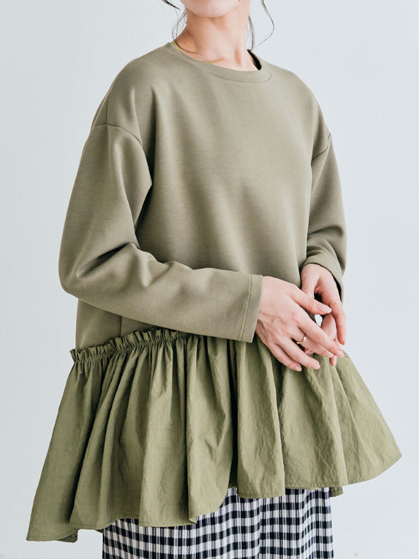 Peplum Flare Sweatshirt (5 colors)