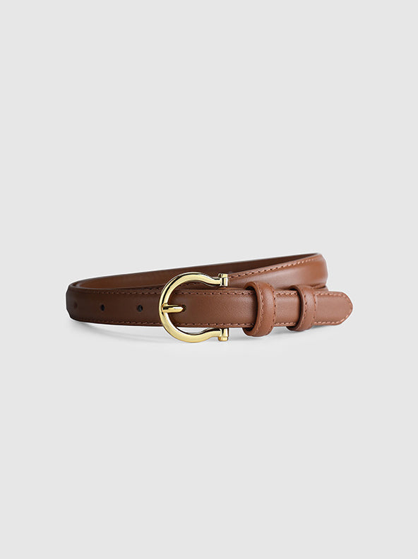 Retro Ring Leather Belt 4 Colors