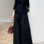 レトロボタンぺプラムジャケット - SonderSable