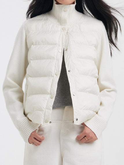 Knit docking down jacket (4 colors)