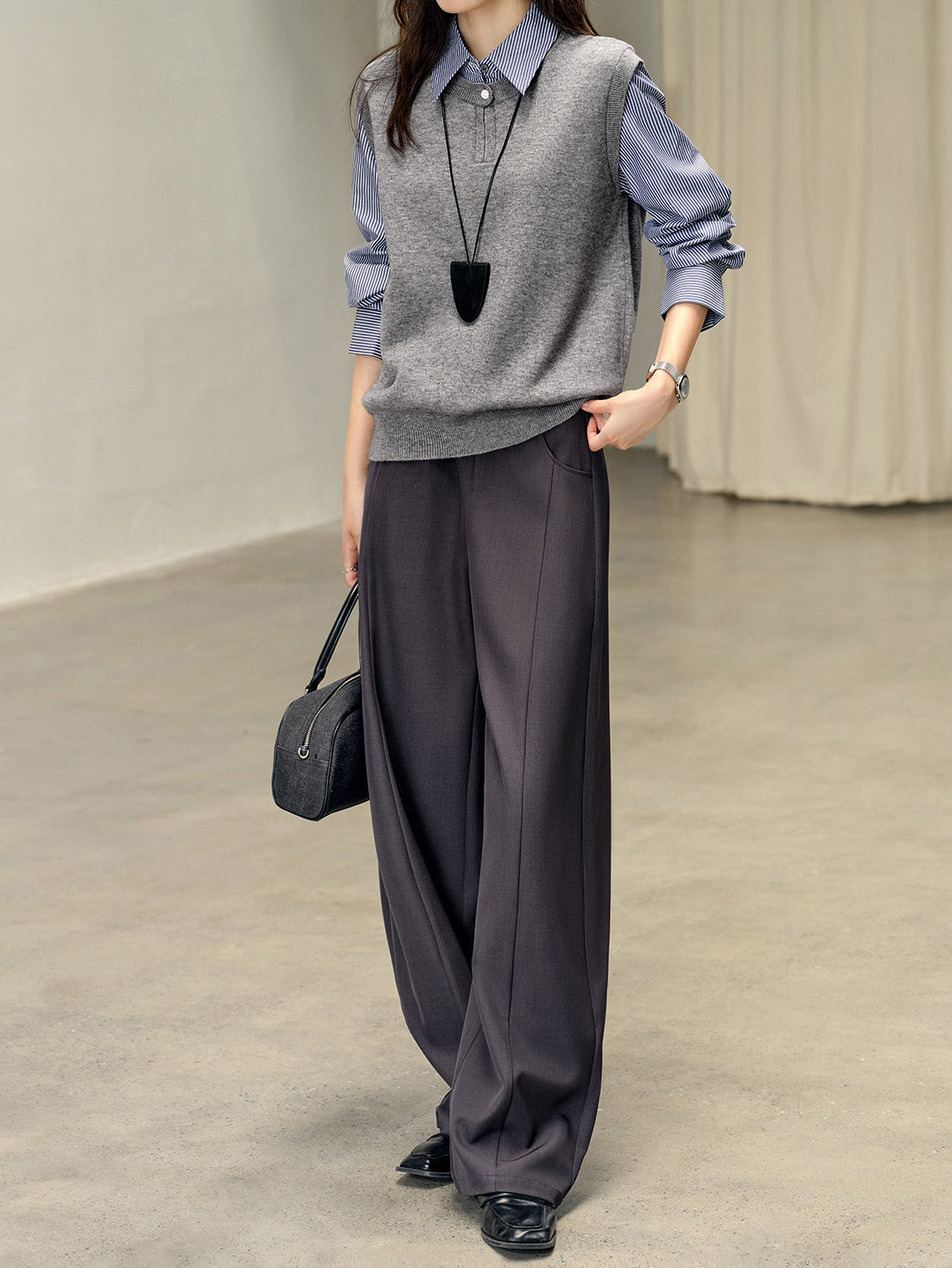 <先行公開>レイヤードストライプニット - SonderSable