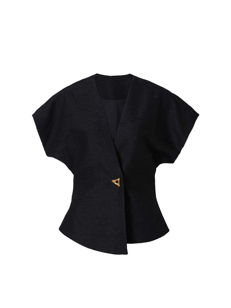 French Sleeve Cache-Coeur Blouse 2 Colors