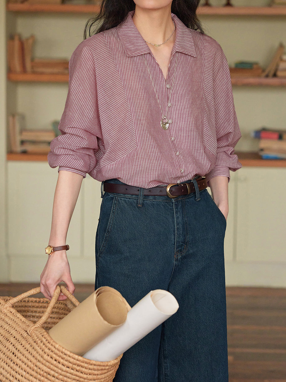 Retro Stripe Shirt (2 colors)