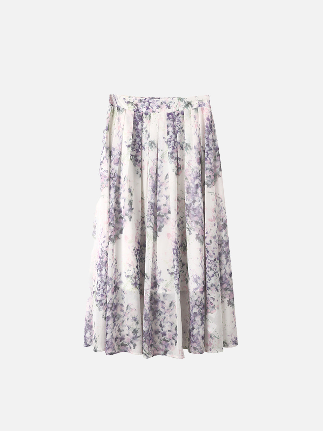 Flower Pleated Skirt