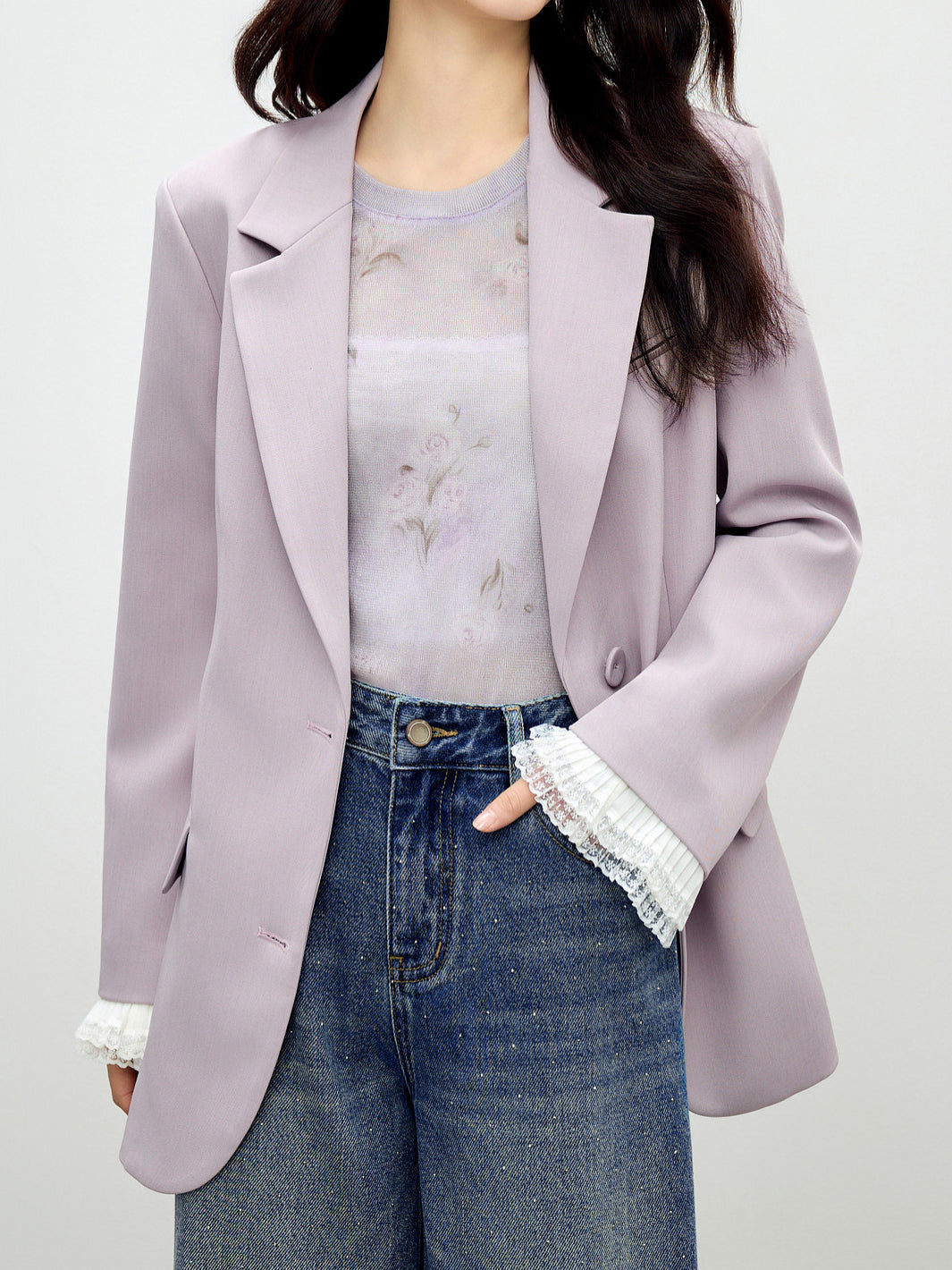 <先行公開>レースプリーツカフステーラードジャケット　2色入 - SonderSable