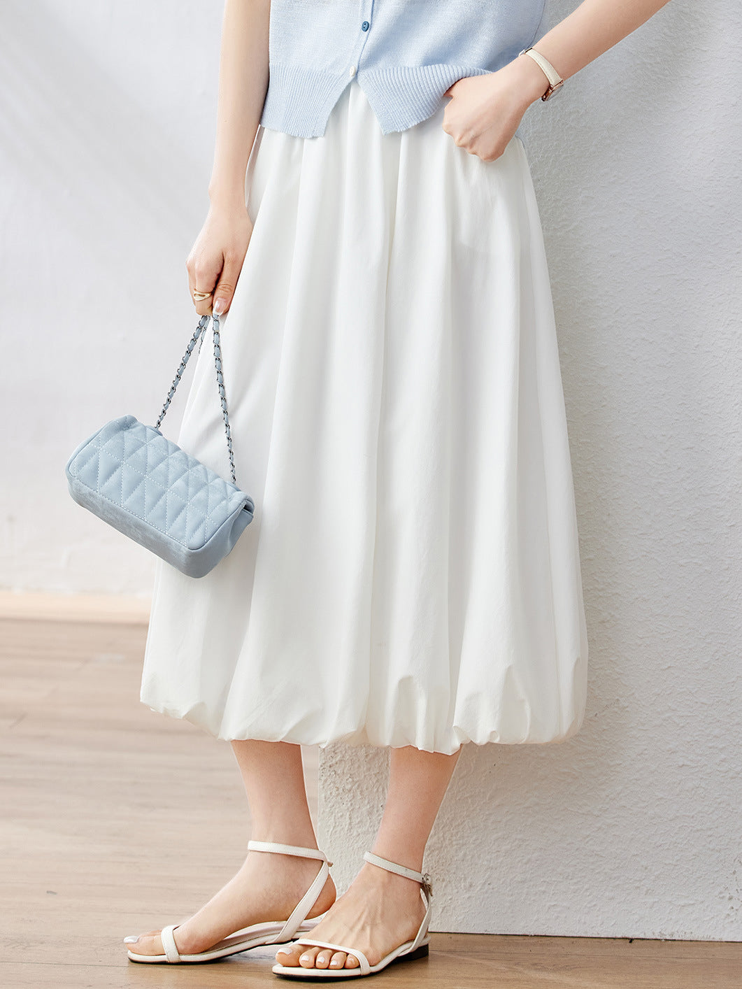 Balloon Silhouette Easy Skirt, 2 colors