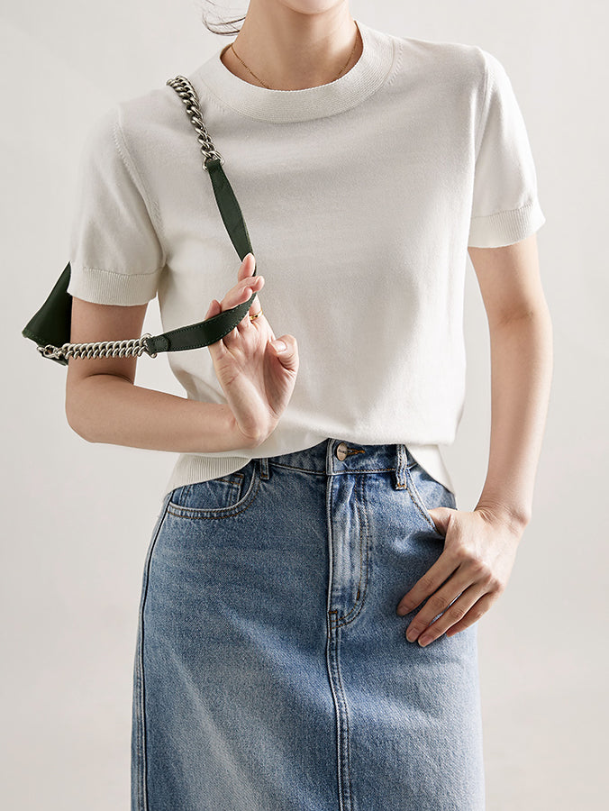 Crew neck summer knit 5 colors