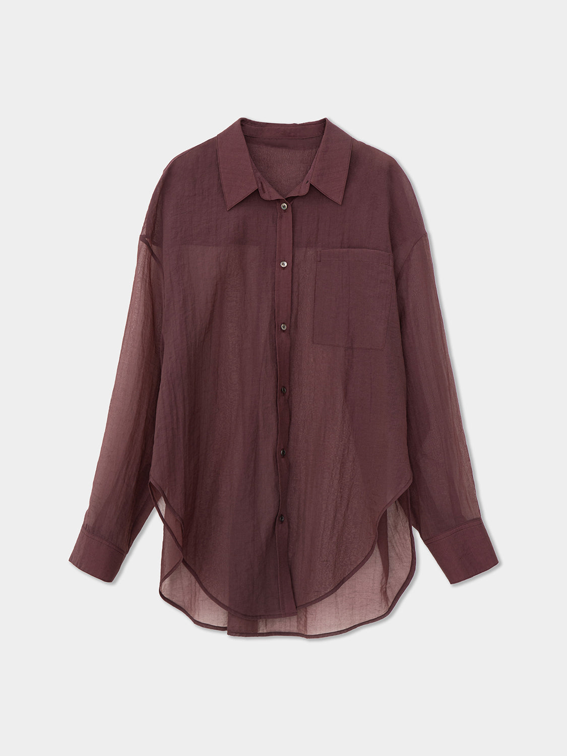 Sheer shirt &amp; layered hem cami dress (2 colors available) &lt;Can be worn together&gt;