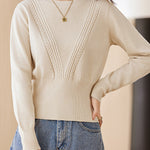 <先行公開>V型ケーブル編みニット　5色入 - SonderSable