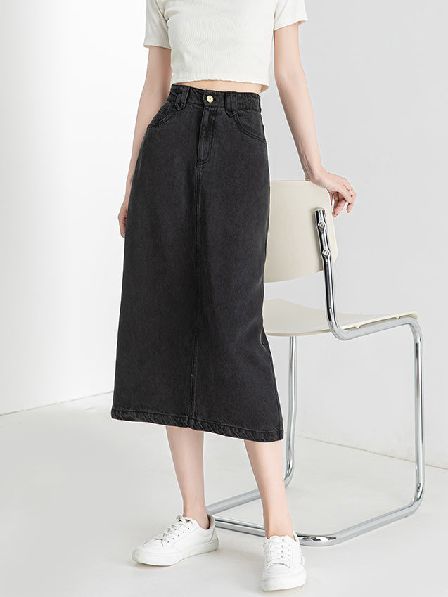 デニムナロースカート　2色入 - SonderSable
