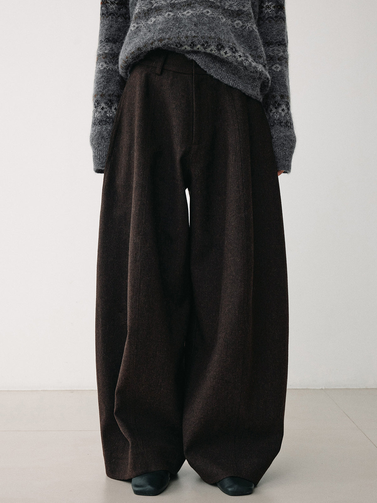 ワイドメルトンパンツ　3色入