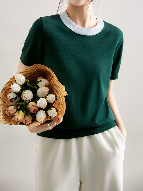 Crew neck summer knit 5 colors