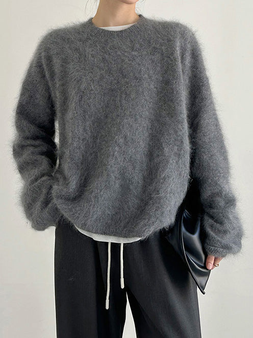 Fur crew knit (3 colors)