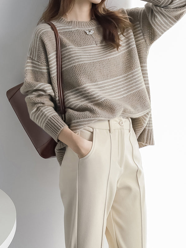 リズムボーダーニット　3色入