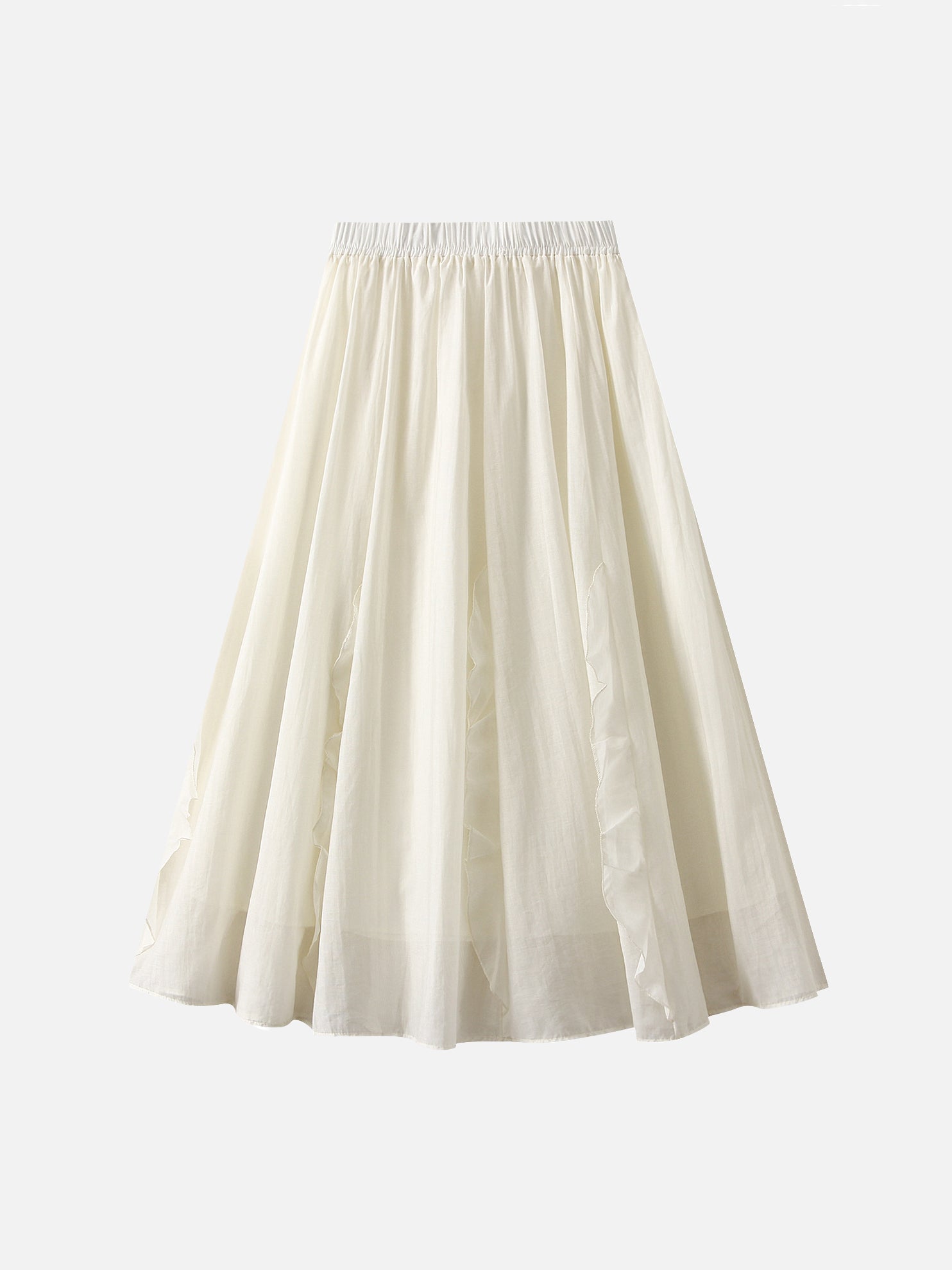 Frill docking flare skirt in 4 colors