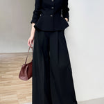 レトロボタンぺプラムジャケット - SonderSable