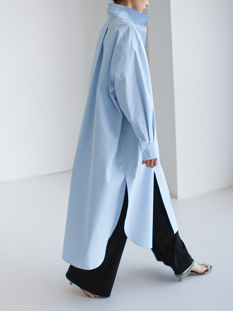 Side slit shirt dress in 3 colors