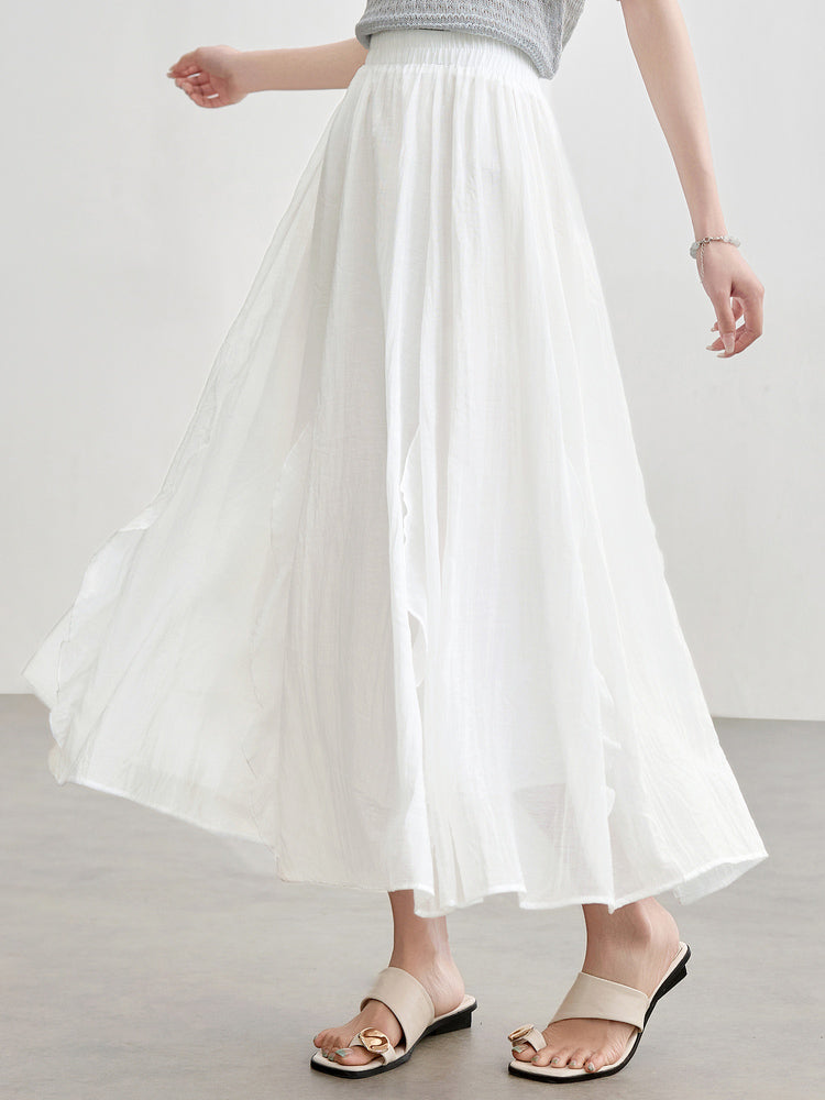 Frill docking flare skirt in 4 colors