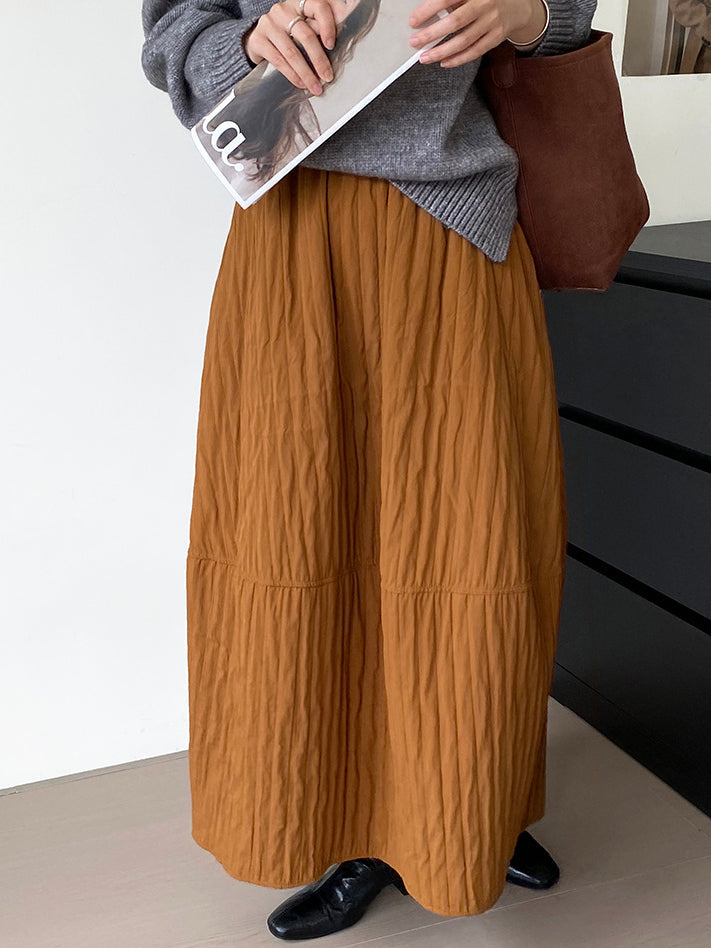 キルディングロングスカート　4色入