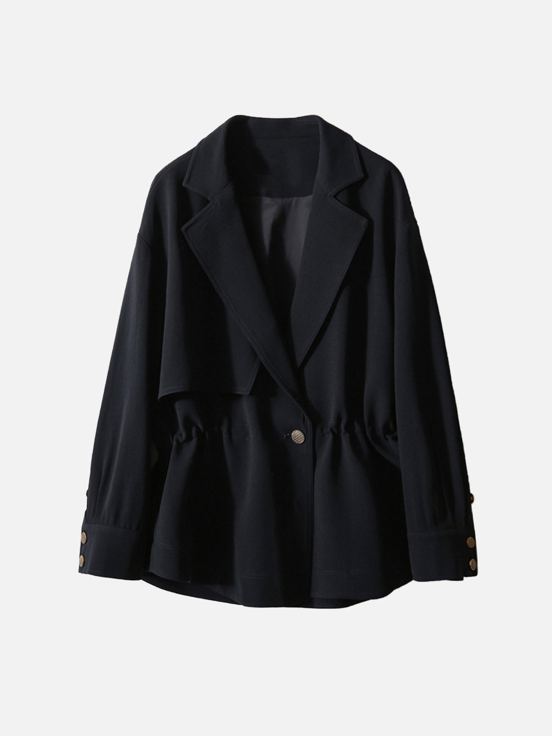 Single flap waist jacket in 2 colors