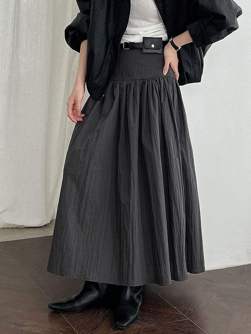 ワッシャーティアードスカート　3色入