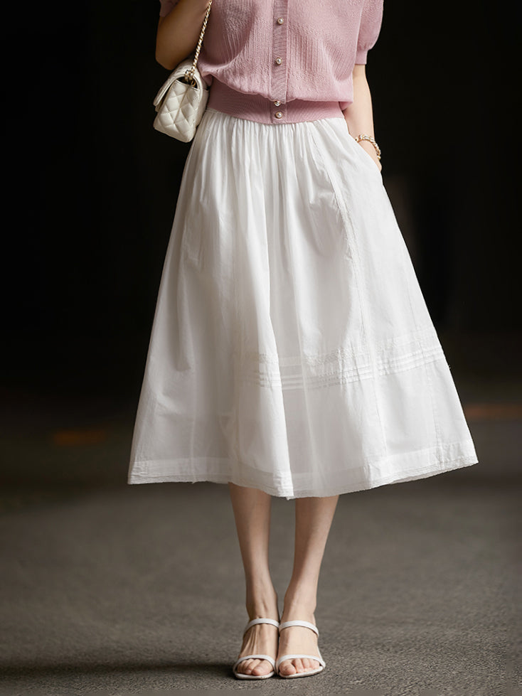 Lace docking flare skirt in 2 colors