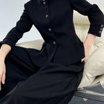 レトロボタンぺプラムジャケット - SonderSable