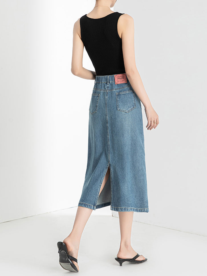 デニムナロースカート　2色入 - SonderSable