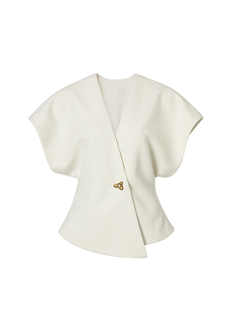 French Sleeve Cache-Coeur Blouse 2 Colors