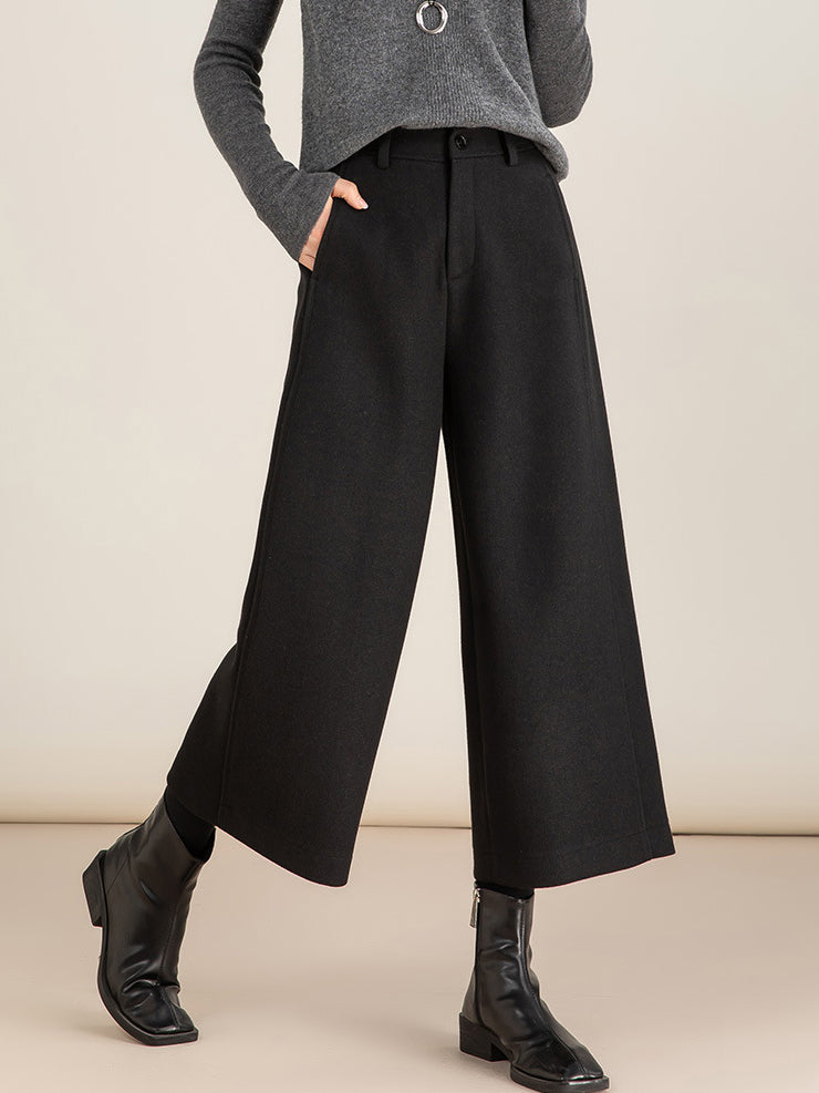 8/10th Length Wool Pants (3 Colors)