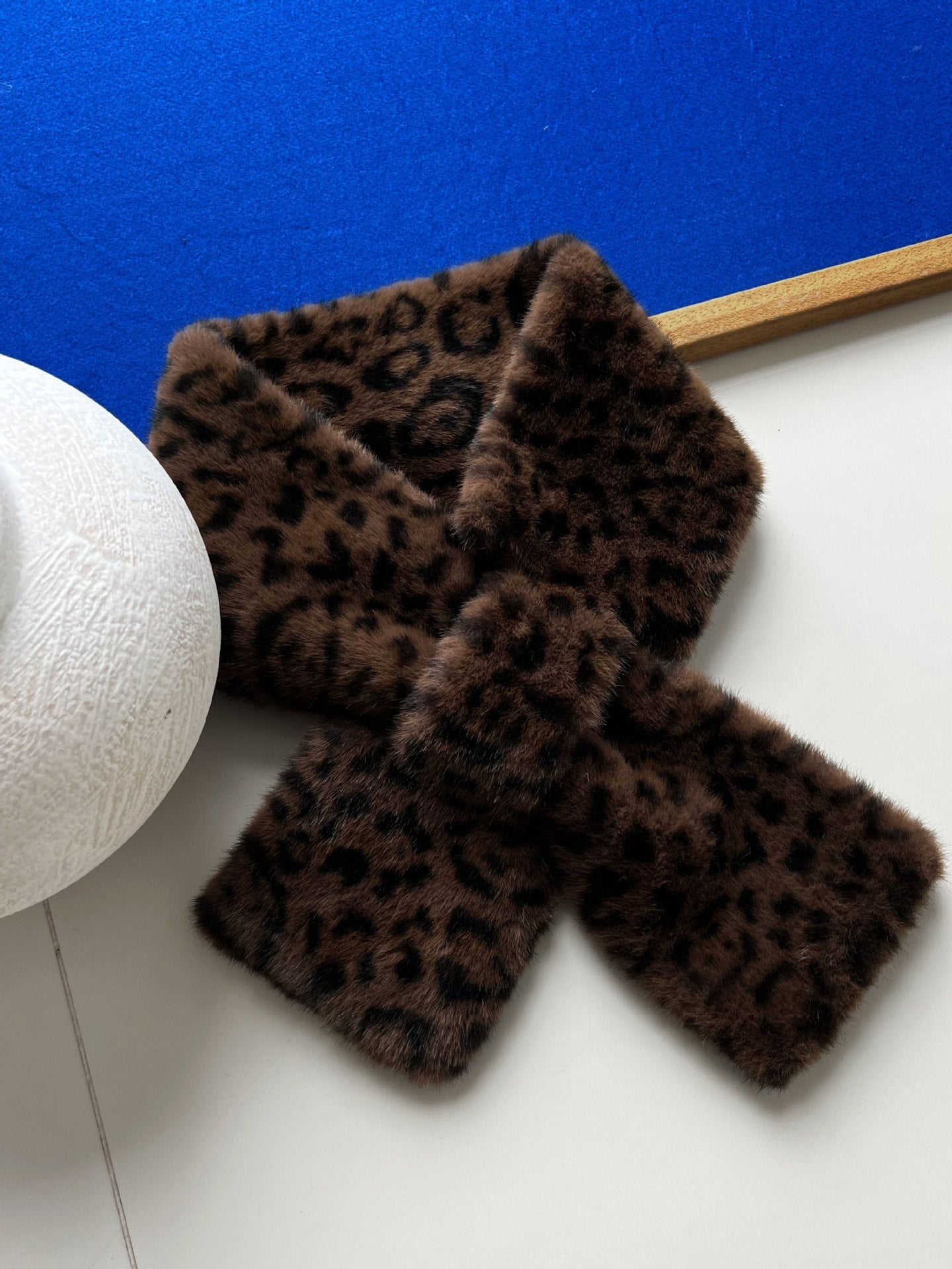 フェイクファーマフラー　5色入