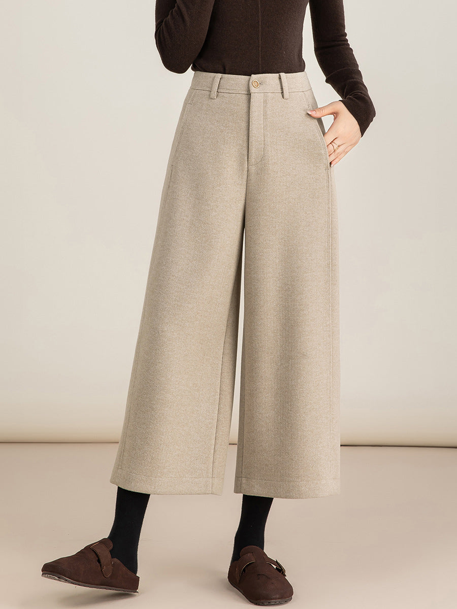 8/10th Length Wool Pants (3 Colors)