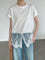 レースヘムクルーネックTシャツ - SonderSable