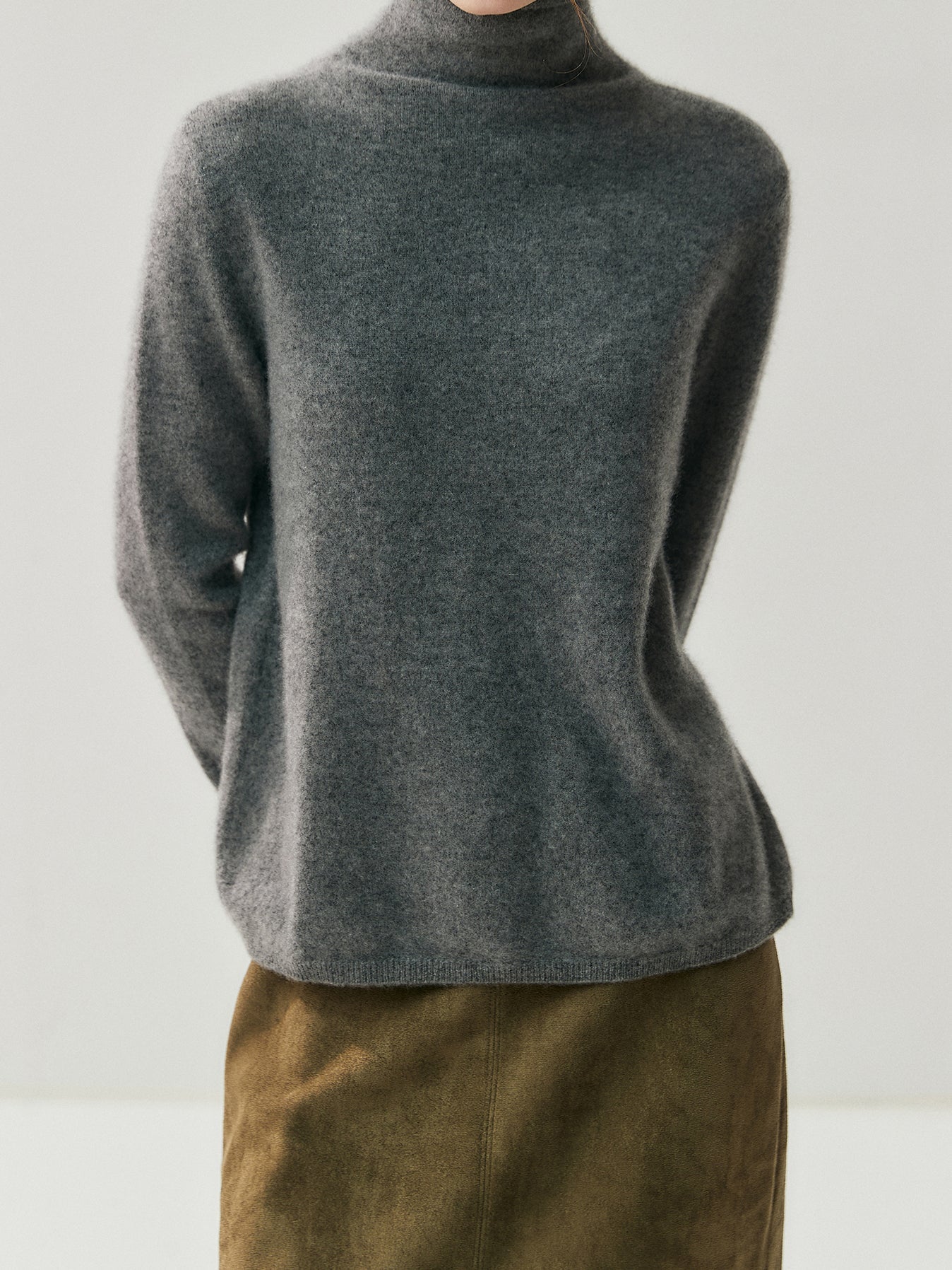 2-way high-neck button knit (front and back) in 4 colors