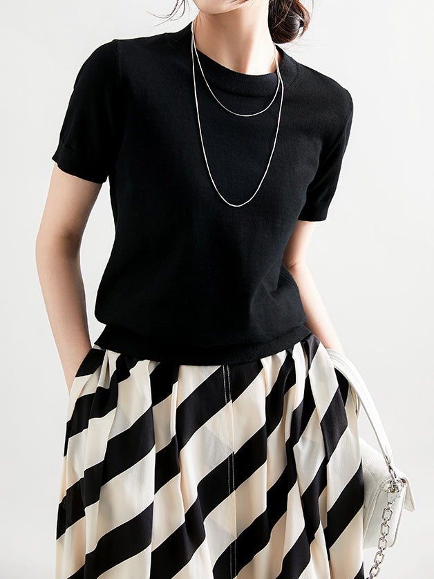 Crew neck summer knit 5 colors