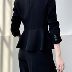 レトロボタンぺプラムジャケット - SonderSable