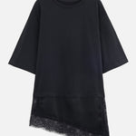 レースイレギュラーヘムTシャツ - SonderSable