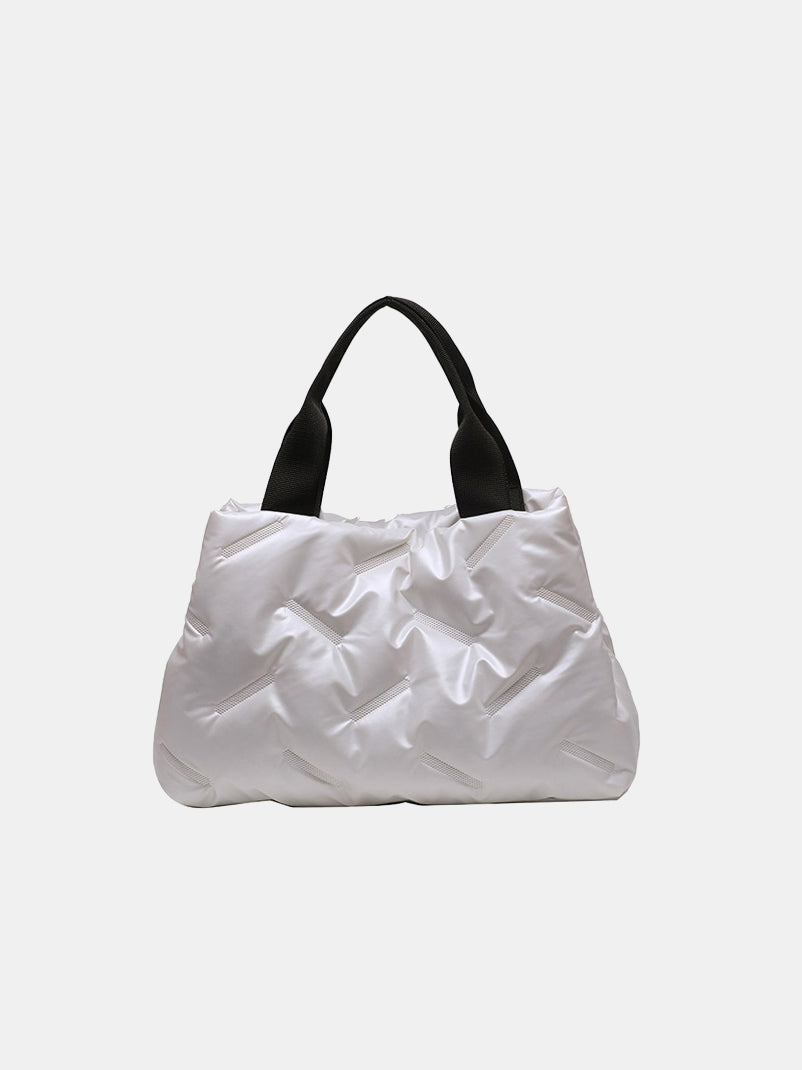 Quilted tote bag in 4 colors