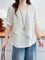 カットワークレーススカラップレイヤードパフ袖Tシャツ　2色入 - SonderSable