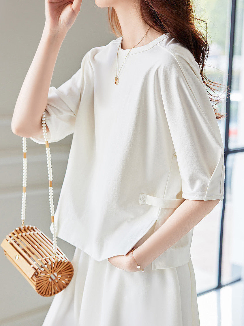 サイドボタンTシャツ　2色入 - SonderSable