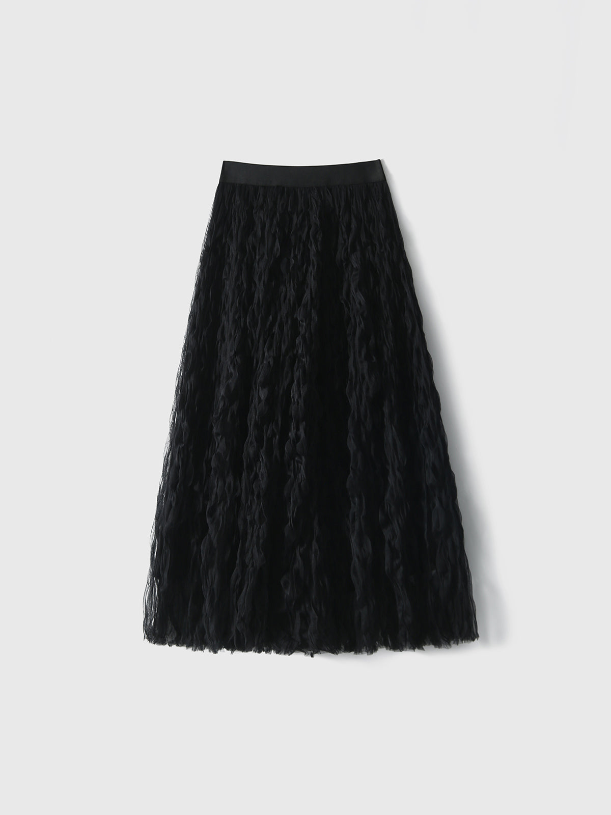 Washer tulle long skirt in 2 colors