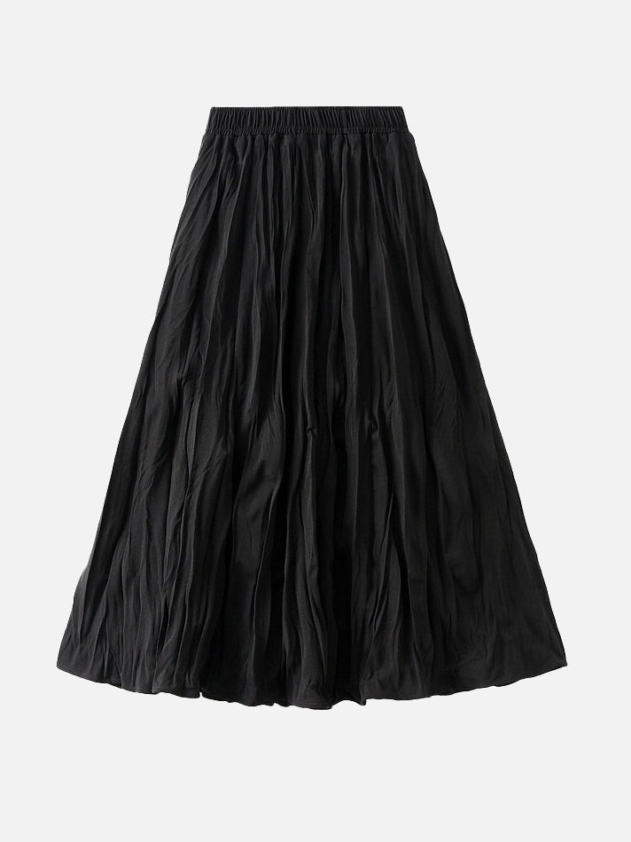 スエードワッシャープリーツスカート　6色入