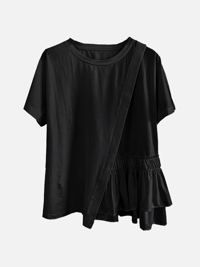 Side Gathered Docking T-Shirt (3 colors)