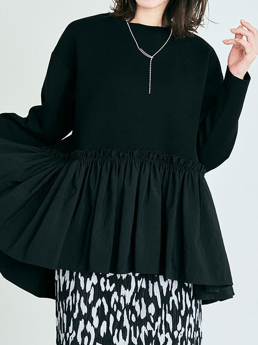 Peplum Flare Sweatshirt (5 colors)