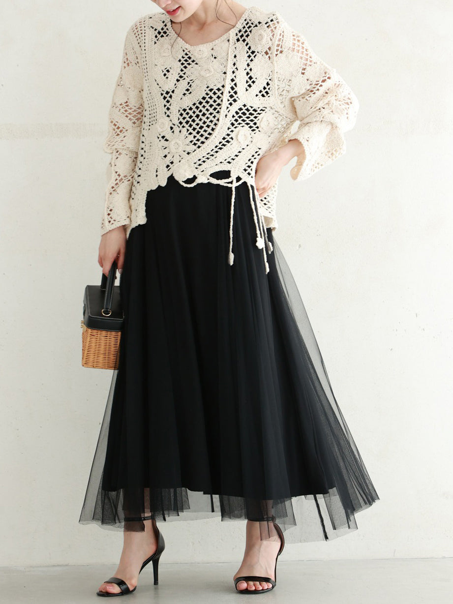 <先行公開>シアークロッシェイレギュラーヘムプルオーバー　2色入 - SonderSable