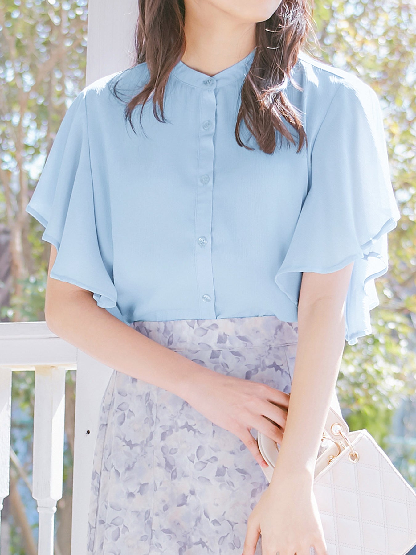 Willow chiffon flare sleeve blouse in 8 colors