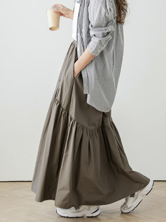 Round tiered skirt in 5 colors